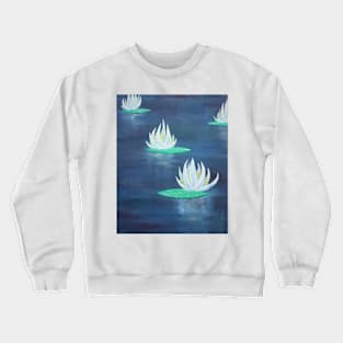 Oil Painting - Water Lilies II. 2012 Crewneck Sweatshirt